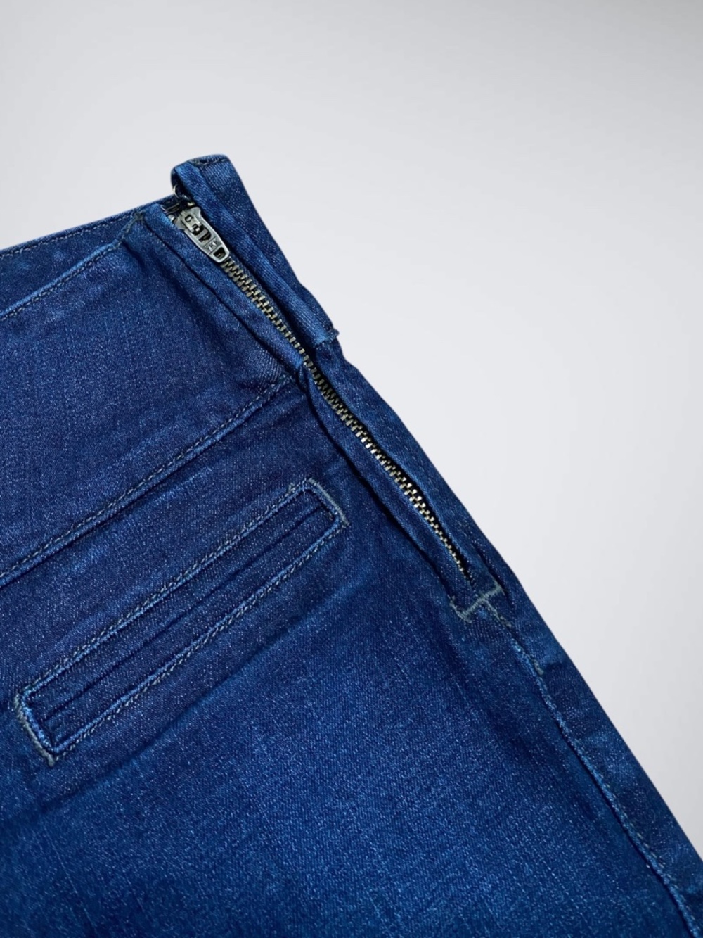 VTG Y2k Guess Ultra Low Rise Side Zipper Flare Trouser Denim Pants - Picture 8 of 10